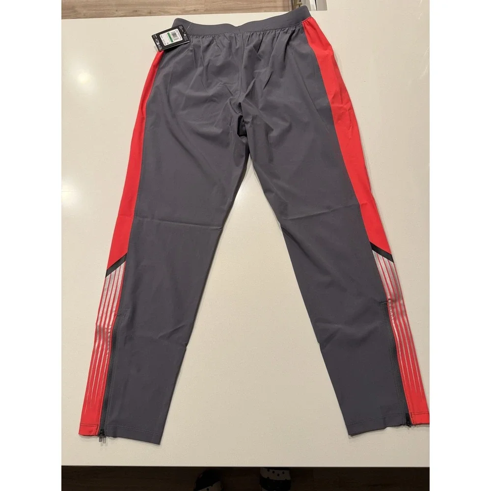 Under Armour UA Velociti Storm Mens Gray Red Training Pants 6005899 Large NWT